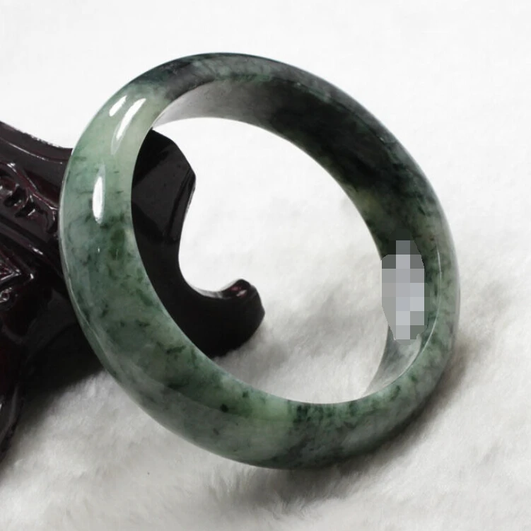 

0248 Natural Green Jadeite Jade Gems Bangle Bracelet
