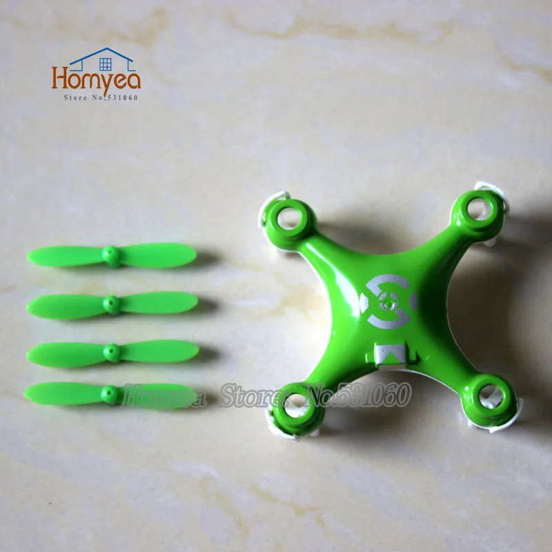 

4pcs propeller blade + 1pcs Body Shell Cover set for Cheerson CX-10 CX10 RC Quadcopter mini drone Spare Parts