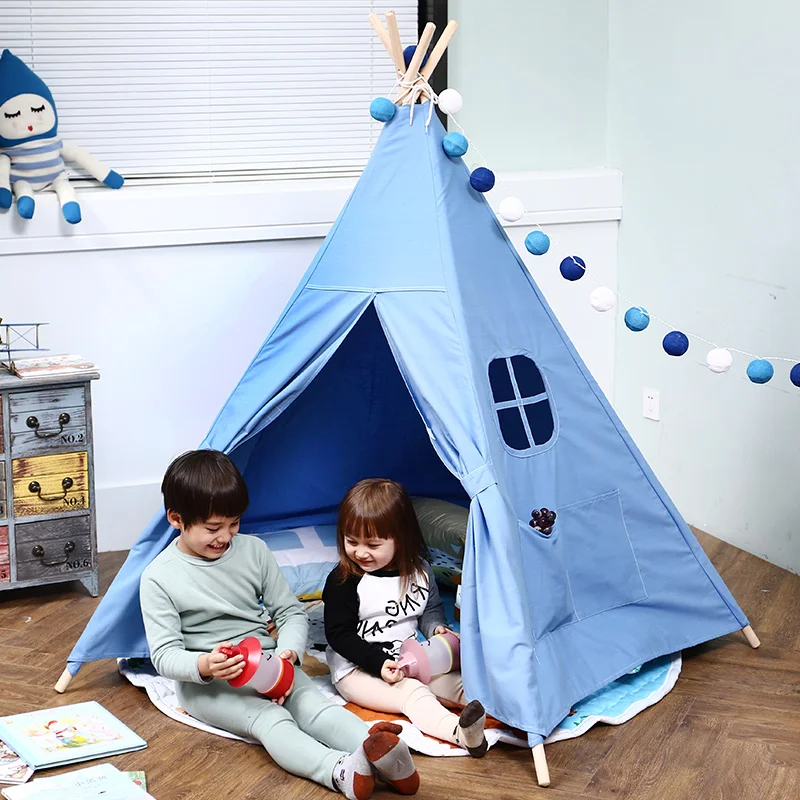Хлопчатобумажная парусиновая палатка Wigwam вигвам для детей детские игрушки