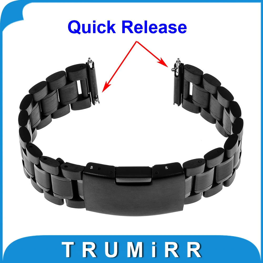 

Quick Release Watchband 20mm 22mm Universal Stainless Steel Watch Band Replacement Strap Link Bracelet with Link Removal Tool