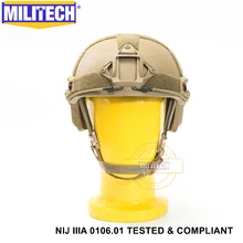 ISO Certified 2019 New MILITECH CB NIJ Level IIIA 3A FAST High XP Cut Bulletproof Aramid Ballistic Helmet With 5 Years Warranty
