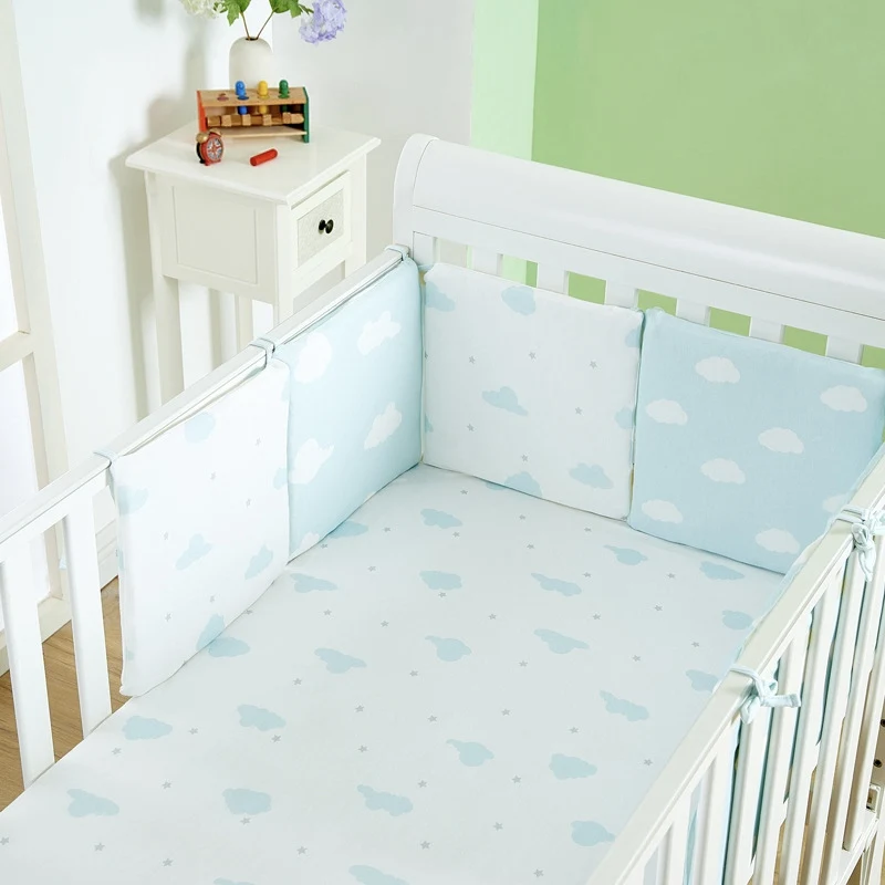 6pcs/Lot Baby Crib Bumpers for Newborn Baby Cot Bumper Cotton Baby Crib Protector Crib Bumpers Protector Newborn Bedding Set