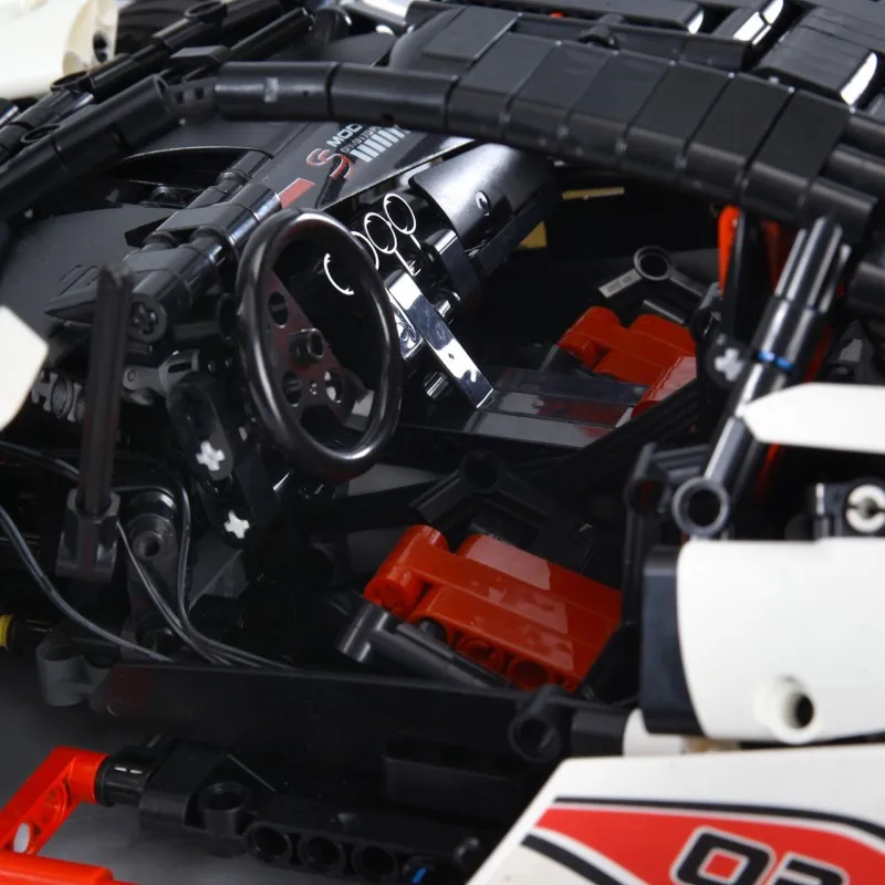 Техника 1:10 Масштаб rc Супер спортивный автомобиль McLaren P1 ICARUS moc блок с светильник APP