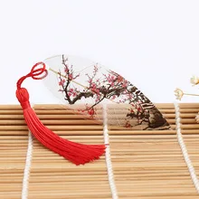 1 шт. натуральные ручной работы вены закладки китайские Fenghua сливы закладки с цветущими цветами и поделиться