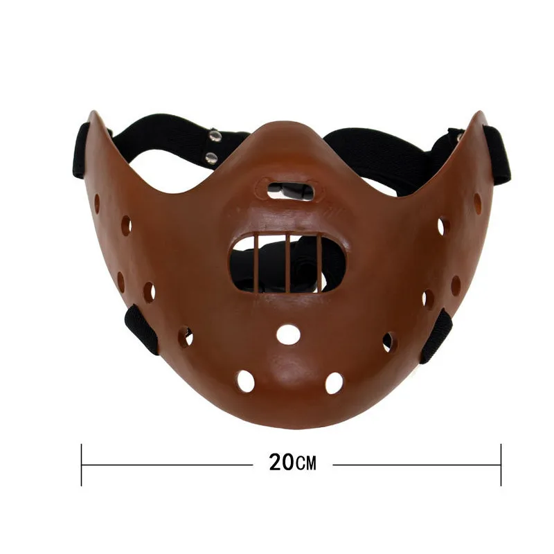 High Quality Horror Hannibal Lecter Resin Masks The Silence OF The Lambs Halloween Scary Masquerade Cosplay Costume Party Props (10)