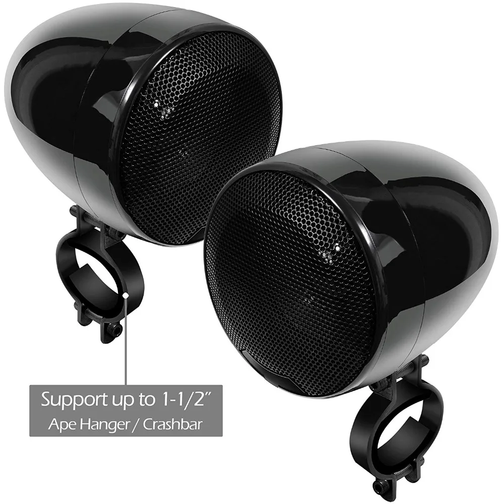 MotoQueen SPK400A 4 канала 5 дюйма мотоцикл bluetooth динамики 1200 W усилитель стерео аудио