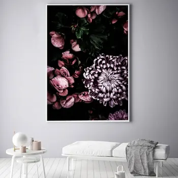 

Garden Roses Posters Prints Hydrangeas Succulent Canvas Painting Nordic Flower Wall Pictures For Living Room Prints Home Decor