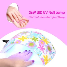 36 Вт светодиодный светильник для ногтей УФ-лампы цветочный узор лед лампы для ногтей Книги по искусству гель сушилка для ногтей лак для ногтей и ногти ногтей инструмент