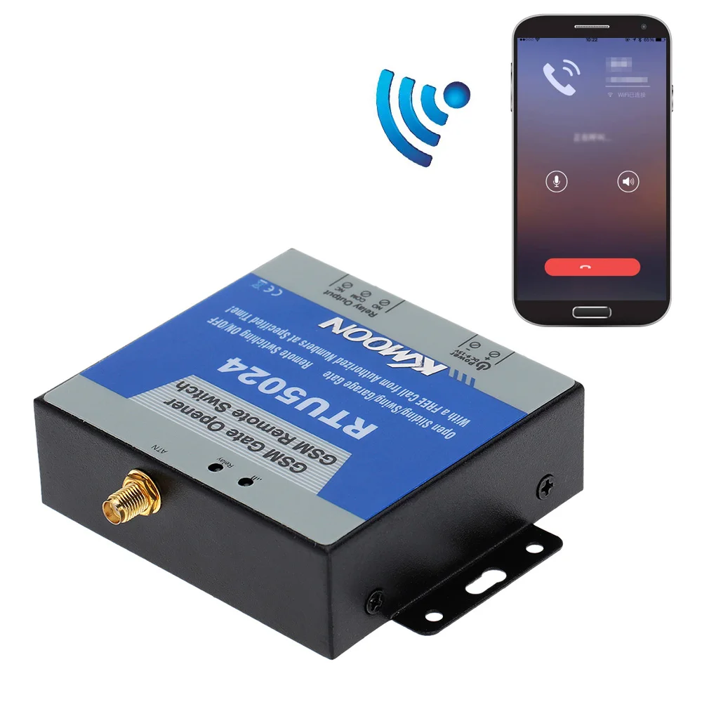 

KKmoon GSM Door Gate Opener Remote On/Off Switch Free Call SMS Command Support 850/900/1800/1900MHz