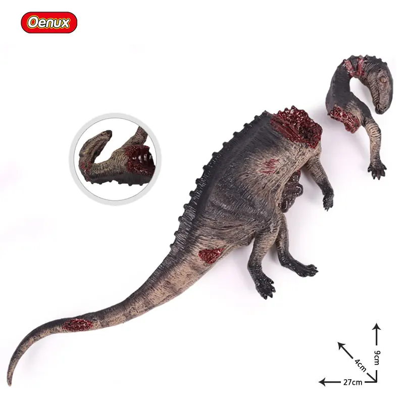 Oenux Savage Jurassic Acrocanthosaurus Dinosaur Animals Action Figures T-Rex Corpse PVC Model Brinquedo Collection Toy For Kids