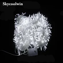 США/ЕС Plug 20 м 9 видов цветов 100 LED 110 В 220 В Фея Открытый водонепроницаемый Гирлянды светодиодные огни Рождество огни Праздник Свадебная вечеринка