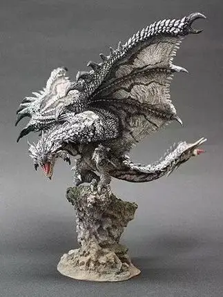 Серебряный Rathalos Монстр Охотник фигурка японского аниме Rathalos ПВХ модели горячий Дракон Фигурка Монстр Охотник мир - Цвет: No Retail Box