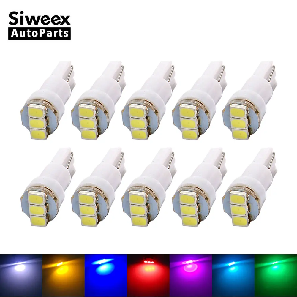 10 шт. T5 1206 SMD 3 машинный гараж из светодиодный приборной панели датчик лампы