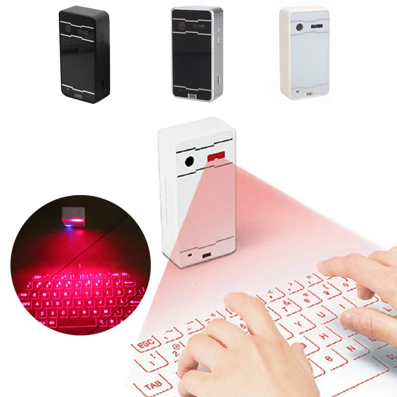 

Mini Keyboards Virtual Laser Projection Bluetooth Voice Box Wireless 66 Key USB Wifi Keyboard School Notebook Office Convenient