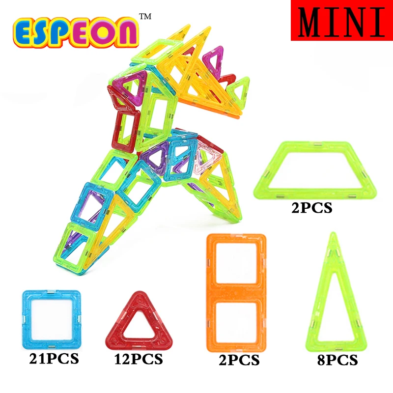 

45Pcs Mini Deer Magnetic Designer Construction Set Enlighten Bricks Magnetic Model Building Blocks Educational Toys For Children