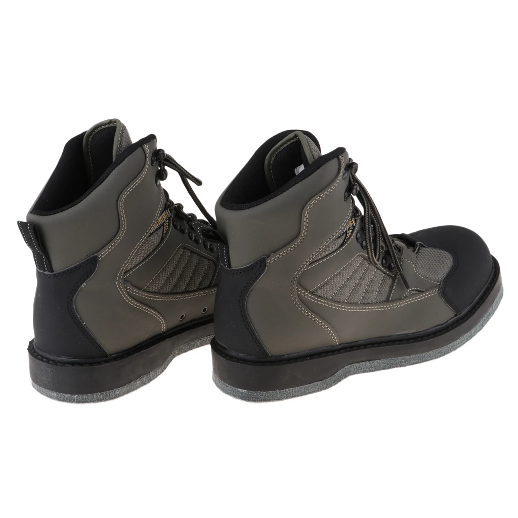 Fishing Hunting Wading Shoes Breathable Quick-dry Boots Outdoor Anti-slip Wading Waders Boots with Felt Sole US 8-12