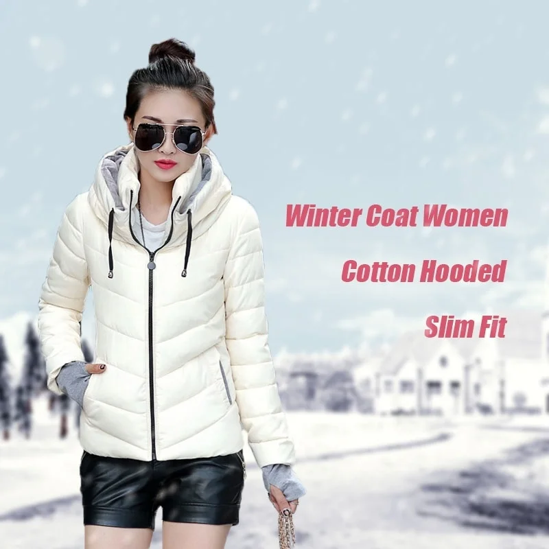 

2018 Winter Jacket Women Parka Thick Winter Outerwear Plus Size Down Coat Short Slim Design Cotton-padded Jackets and Coats