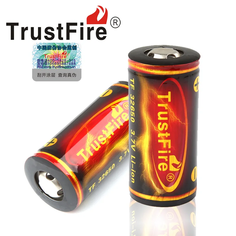 Аккумулятор TrustFire 2 шт. 6000 мА · ч 3 7 в 32650 литий-ионный аккумулятор с защитой PCB