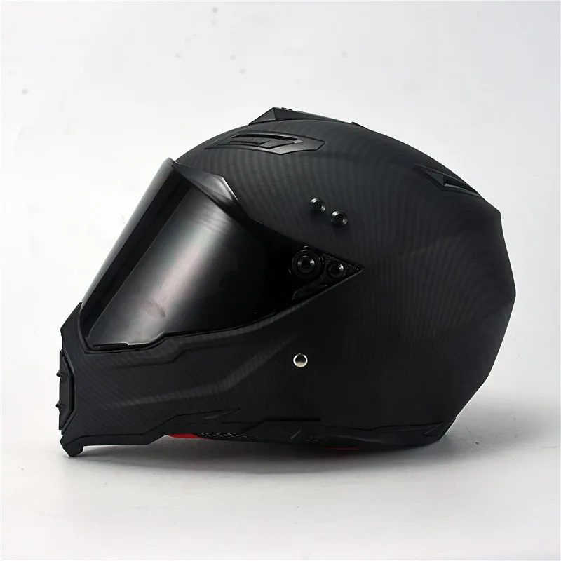

Carbon Painting Full Face Motorcycle Helmet Racing Helmet Motocross Off Road Kask Casco De Moto Motociclista DOT color lens