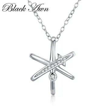 

Romantic 925 Sterling Silver Fine Jewelry Noble Trendy Engagement Necklaces for Women Wedding Necklaces Pendants P183
