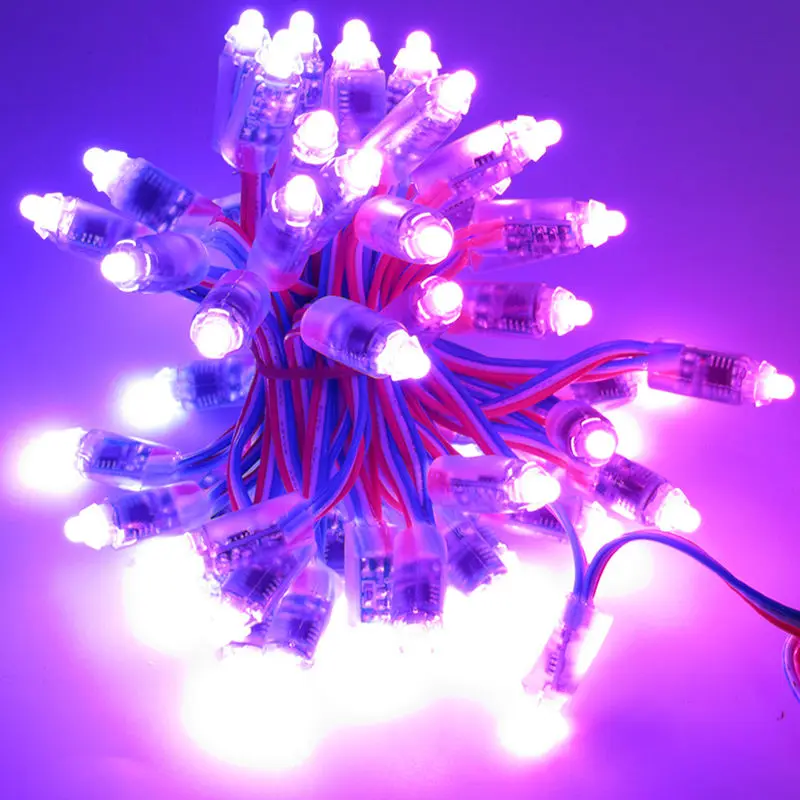 9mm addressable rgb led pixel light UCS1903 SM16703 ws2811 5V 12V module lights backlight waterproof ip68 full color modules | Лампы и