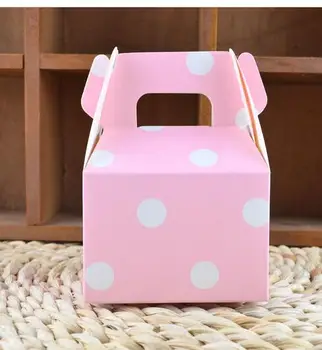 

100pcs/lot free shiping creative style Paper Candy Box dot wedding candy box birthday party gift box Wedding Decor Favors