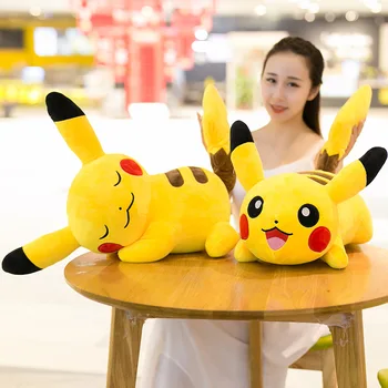 

BABIQU 1pc 20-50cm Running Lying Pikachu TV Figure Cartoon Plush Toy Soft Stuffed Doll Animal Home Decor Child Friend Cute gift