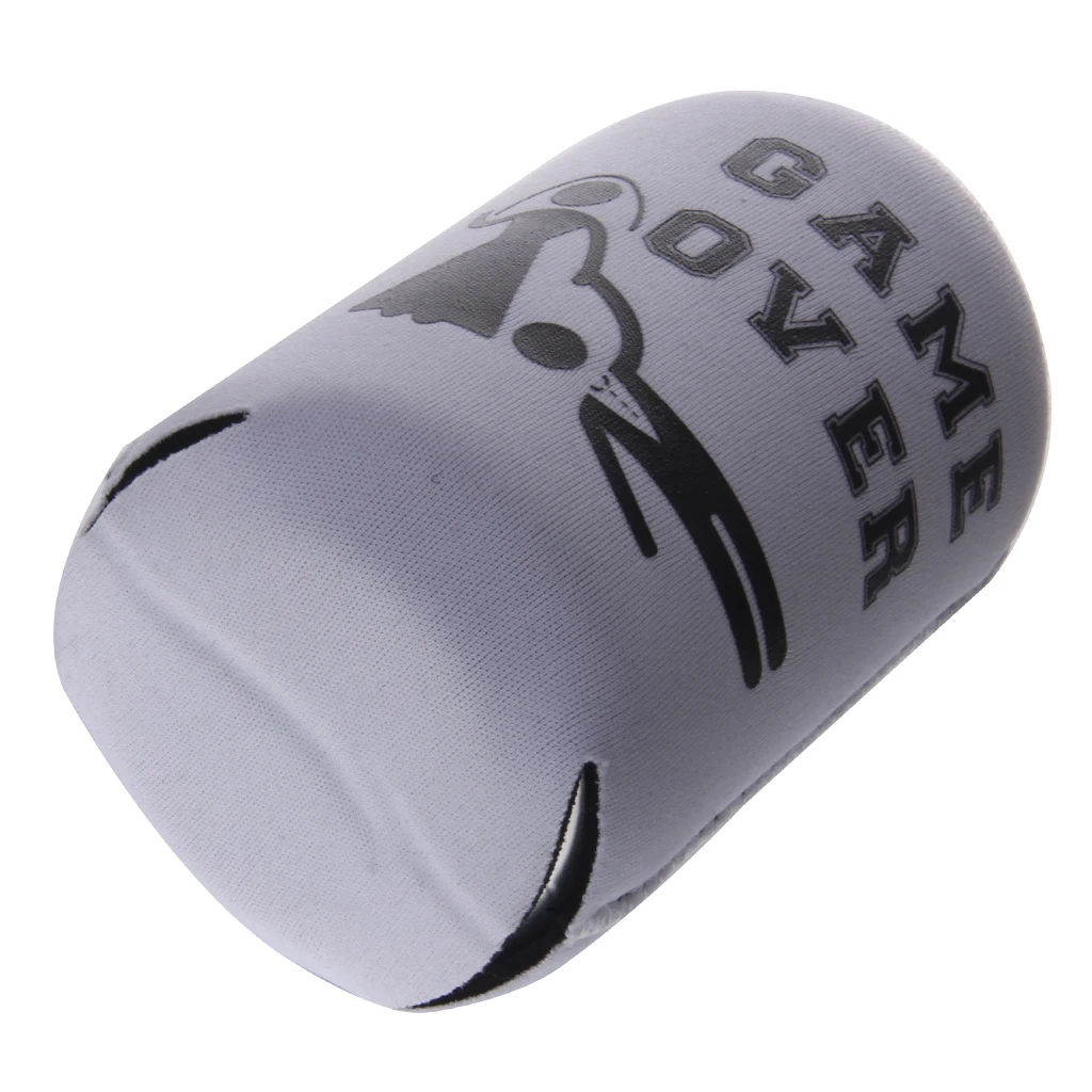 2pcs GAME OVER Beer Tin Can Bottle Cooler Durable Neoprene Can Sleeve Holder Wedding Party Favor Home Desk Ornament