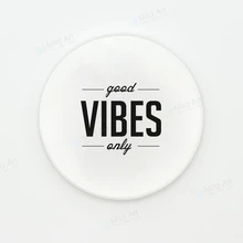 Nordic Стиль черный, Белый Цвет Хорошее цитаты художественный дизайн Керамика барная Подставка под посуду персонализированные подарки для девочек креативный Кухня дополнительный коврик коврики