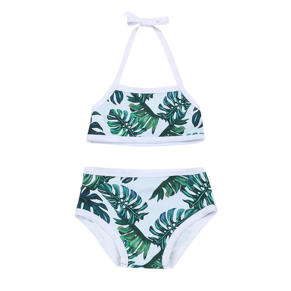 

ARLONEET 2019 Baby Girls Leaves Print Swimsuit Bathing Bikini Set Swimwear Outfits Swimsuit Drop Shipping 0 to 4 Years 30S517