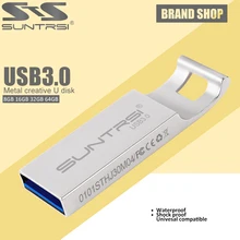 Suntrsi USB Flash Drive USB 3.0 Metal Pen Drive USB Flash High Speed Waterproof Pen Drive USB Stick Customized Flash Drive