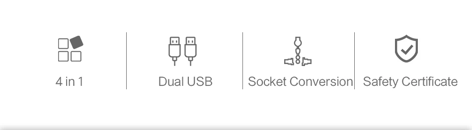 Двойное зарядное устройство USB с глобальной конвертацией, универсальное зарядное устройство для телефона USAMS, зарядное устройство USB с поддержкой ЕС/США/Великобритании/Австралии