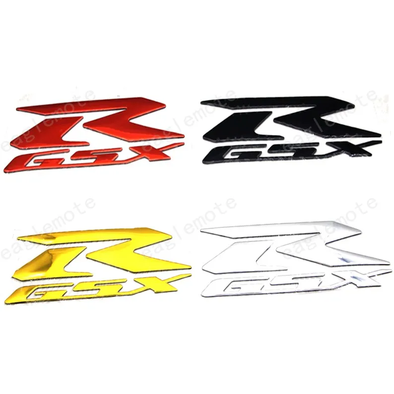 

2X Motorcycle GSXR Logo Emblem Stickers Decal 3D Raise R For Suzuki Hayabusa GSXR1000 GSX-R 600 750 1300
