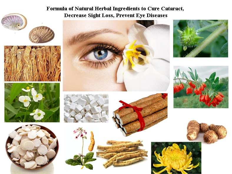 

Formula of Natural Herbal Ingredients to Cure Cataract, Decrease Sight Loss, Prevent Eye Diseases