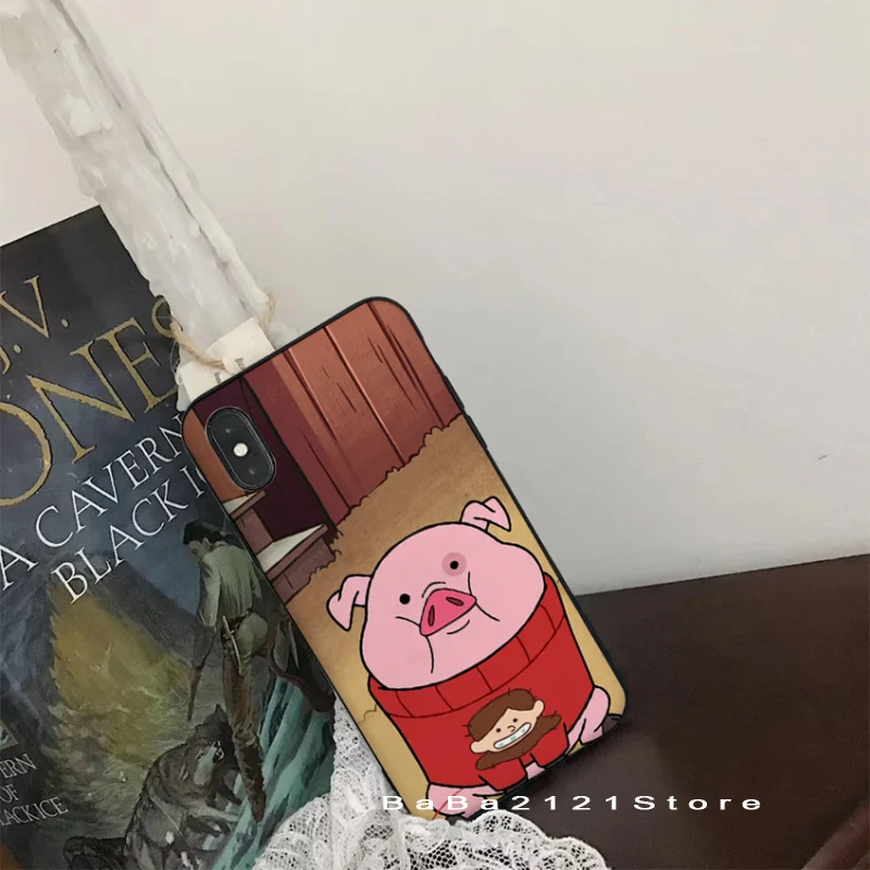 Babaite Gravity Falls Waddles super cute pig Phone Cover for iPhone8 7 6 6S Plus X Xs Xr XsMax 5 5s SE 5c Cover11 11pro 11promax