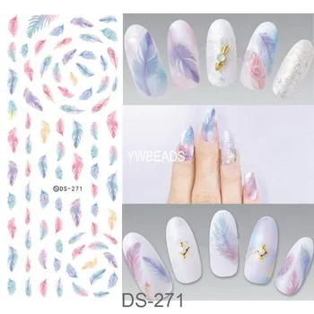 

1 Pc Beautiful Manicure Watermark Large Sheet Sticker Decal Sticker DS257-271 Japan Manicure Nail Sticker