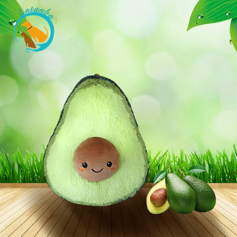 

Comfortable Food Avocado Plush Toy Super Soft Filled lifelike Avocado Pillow Amused Kids Toys Christmas Gifts