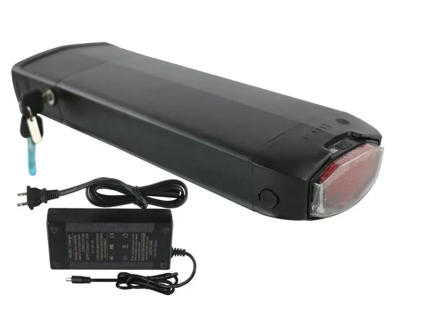 Perfect 36V 48V Electric Bicycle Rear Rack Battery 10ah 13h 17.5Ah eBike Lithium-ion Battery Double Layer Luggage Rack 8