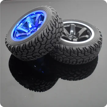 

1pc Toy Wheel Rubber Tire Kit D75mm Wheels+ 3mm/4mm/5mm/6mm/7mm/8mmm Hex Adapter Coupling for RC Model Cars