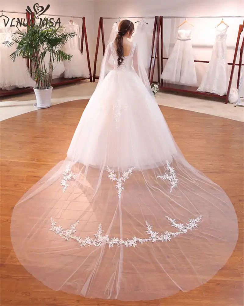 wedding gown with shawl