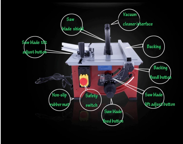 Woodworking Saw Household Saw Angle Cut Saw Multi-functional Cutting Machine Electric Saw JF72101