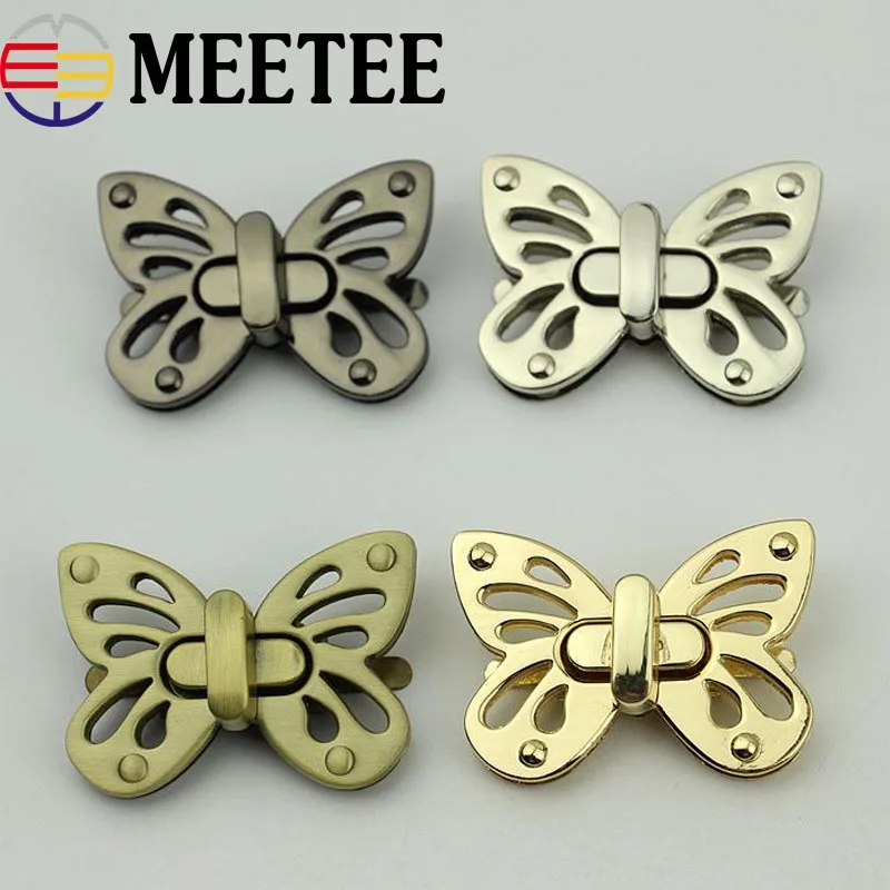 

5Pcs new Women Bag Lock Mortise Lock Metal Twist Turn Lock Snap Bag Buckles Clasps Closure DIY Hardware Accessories
