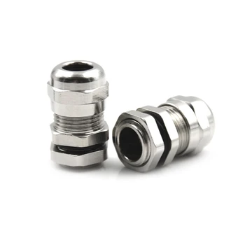 

5Pcs/lot Cable Glands Connector Wire Glands for 3-8mm cable Stainless Steel Metal Cable Waterproof Tools