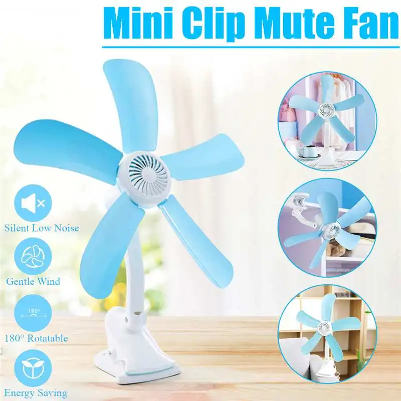 Koop 3 in 1 Multifunctionele Elektrische Ventilator 7 8 W 4 5 Bladeren Mute Muur Opknoping Clip Fans Opvouwbare houder Air Fan US EU Plug