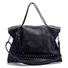 Сумка из искусственной кожи с кисточками,, серая сумка-тоут с Reviet, подарок для невесты, кошелек в 4 цветах,, DOM106747