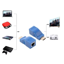 2 шт./компл. HDMI к RJ45 TX/RX удлинитель видео передатчик HD 1080 P для ТВ компьютер