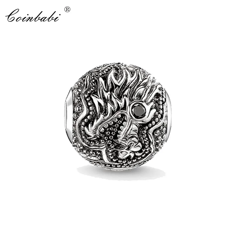 

Bead Charm Dragon, Europe Silver Crimp Jewelry Findings Component For Women Men Gift Fit Karma Bracelet Necklace