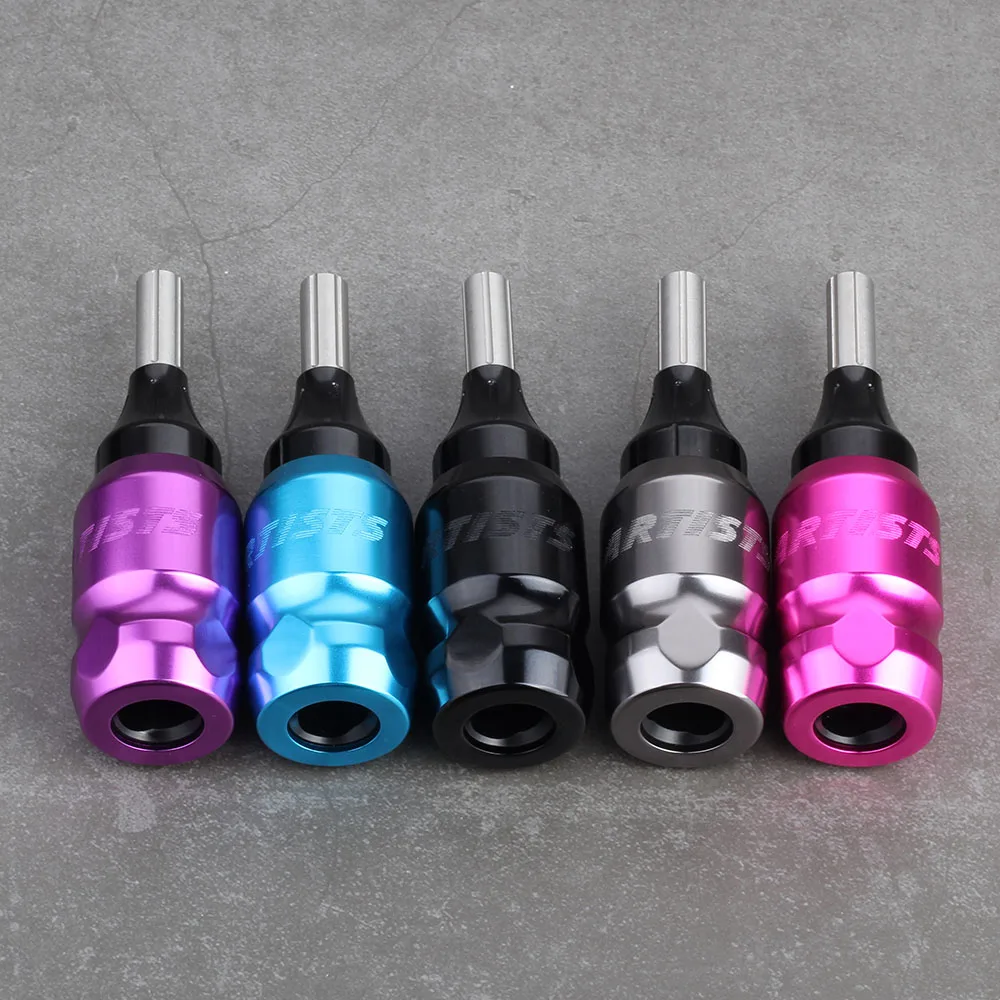 Adjustable 26mm Aluminium Alloy Rotary Tattoo Grip Knurled Tube Tattoo Machine Gun Handle Grips Permanent Makeup Tattoo Supplies