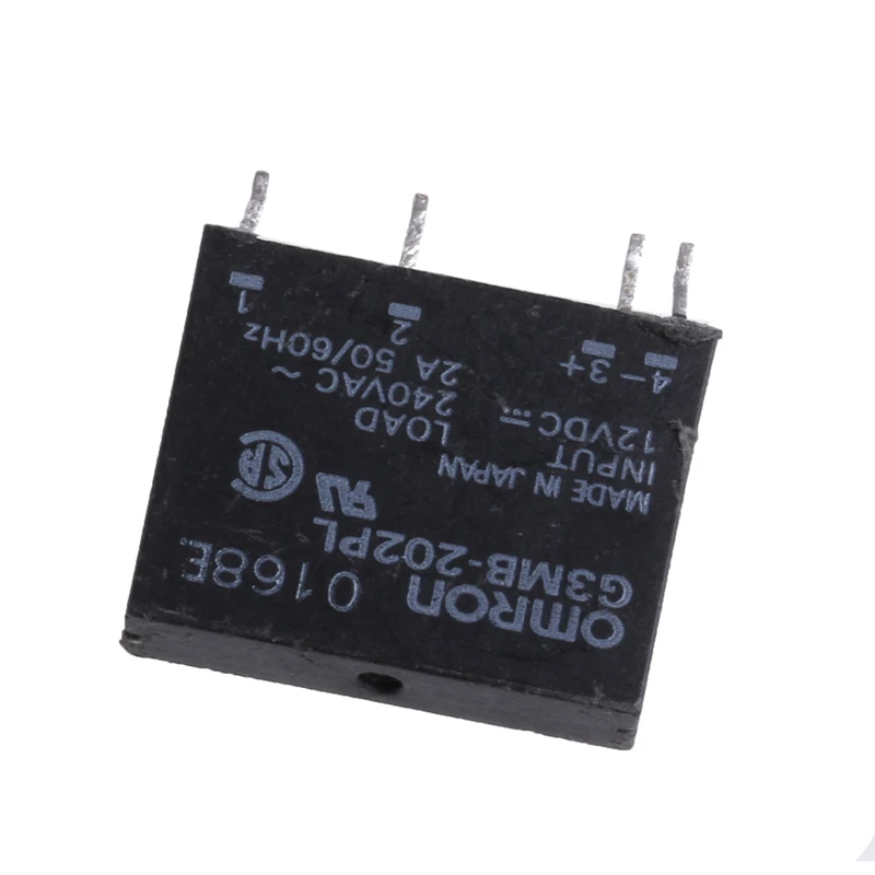 1 шт. Новое твердотельное реле G3MB 202P PCB SSR In 12V DC Out 240V AC 2A G08 большая стоимость 4