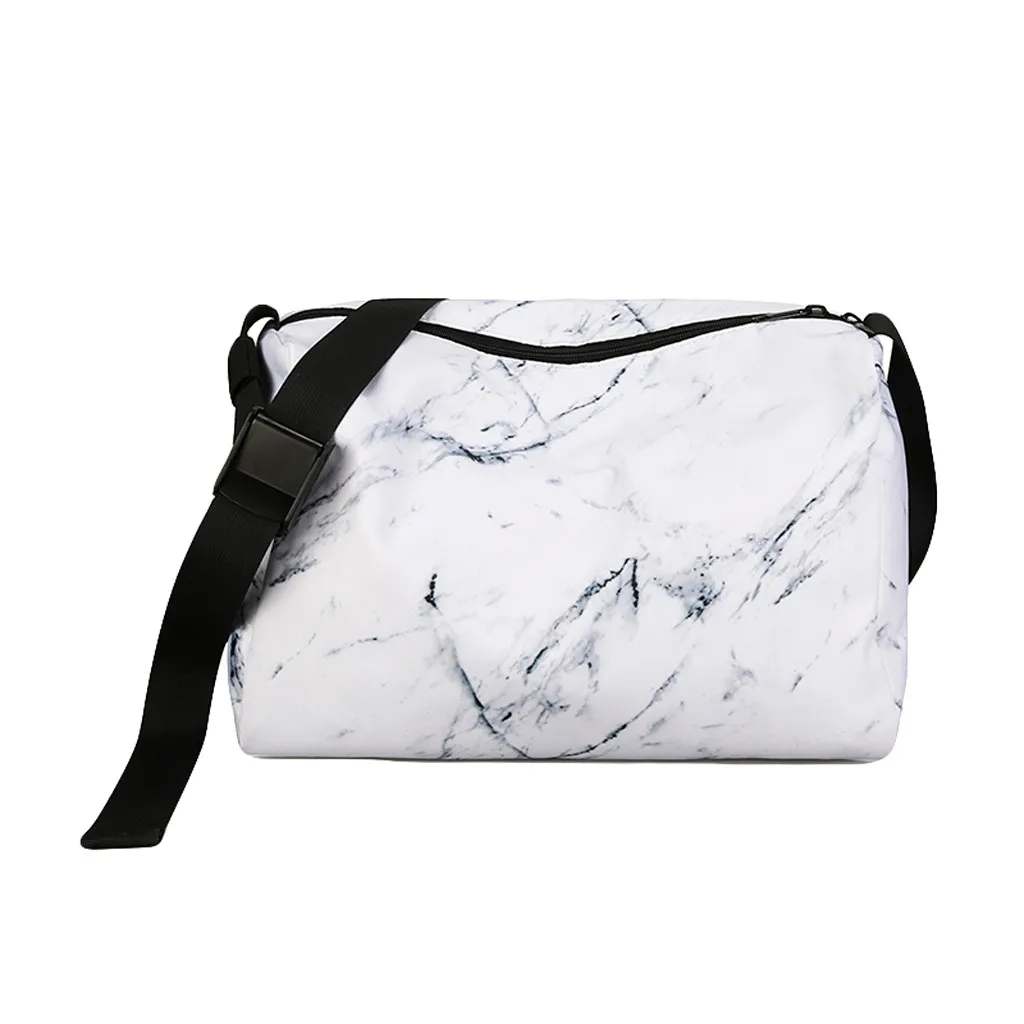 new women Handbag Unisex Marble Crossbody Waterproof Large Capacity Bag Package Shoulder Beach Bag#G8